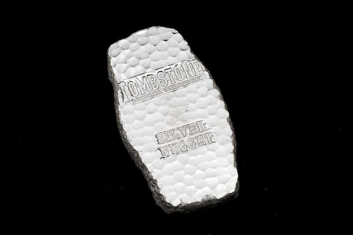 1 Kilo Tombstone Silver Nugget | B.C. Bullion